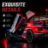 1:28 alloy car model Ford GT racing car lights music door rebound force Specification image